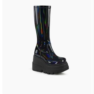 Wedge Boots - Size 9 - Cyber Goth